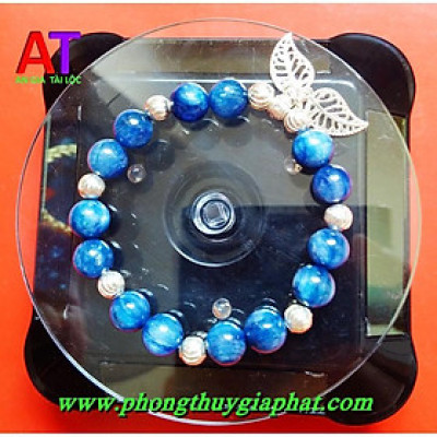 VÒNG ĐEO TAY PHONG THỦY ĐÁ KYANITE MIX BẠC
