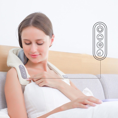 Máy Massage Cổ Vai Gáy RL-20, Con Lăn Silicon Không Gây Đau - Đai Massage Đa Năng Mô Phỏng Kỹ Thuật Massage Số 8