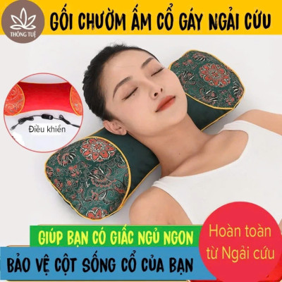 Gối Ngải Cứu Thảo Dược Sưởi Ấm Làm NóngMassage – Xua Tan Đau Mỏi Vai Gáy Cực Nhanh
