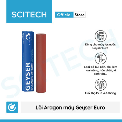 Lõi Aragon thay thế máy lọc nước tại vòi Geyser Euro by Scitech - Hàng chính hãng