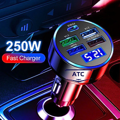 Tẩu Sạjc Nhanh Ô Tô 12V-24V QC3.0 + PD 150W – Sạc Nhanh Thông Minh, ĐÈN TRANG TRÍ , ĐỒNG HỒ TREO TƯỜNG