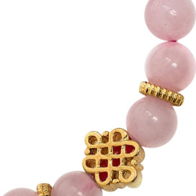 Vòng Thạch Anh Hồng Mix Charm Bạc 925 8mm Ngọc Quý Gemstones VT166