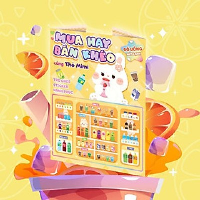 Sách - Mua Hay Bán Khéo Cùng Thỏ Mimi Đồ Uống Mát Lạnh (Hơn 60 Stickers) - Megabook