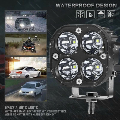 Đèn L4X Trợ Sáng Xe Máy ZTUN Siêu Sáng – Loại Tốt, Gắn Được Nhiều Dòng Xe, Bền Đẹp , đèn ốp trần