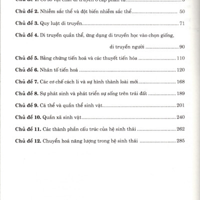 Chinh phục câu hỏi lý thuyết sinh học theo chủ đề (Dùng chung cho các bộ SGK)