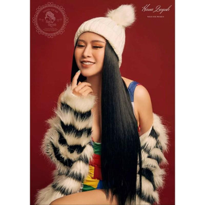 tóc mũ len thẳng️ cao cấp