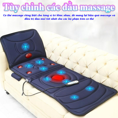 Đệm [Nệm] Massage Toàn Thân Cao Cấp Nikio NK-153  - Máy Massage Toàn Thân Tích Hợp Đèn Hồng Ngoại