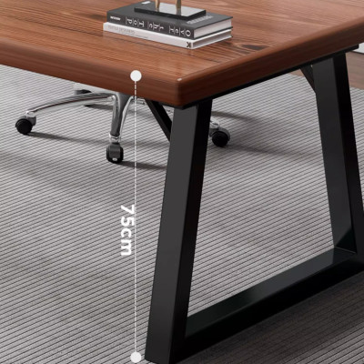 Bàn làm việc văn phòng thiết kế hiện đại mặt gỗ dày 30mm khung thép chống ghỉ thương hiệu IGA - GM121A