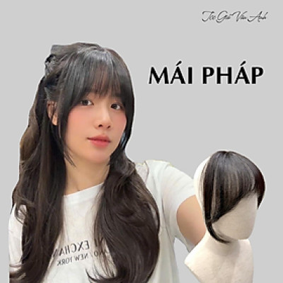Mái Pháp tóc thậ.t nữ (không có tóc phía sau)- Tóc Giả Vân Anh