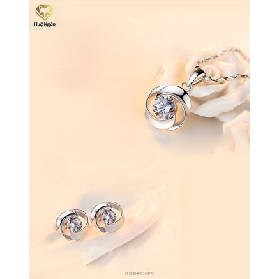 Dây chuyền bạc 925 Huệ Ngân - Vòng tròn may mắn PP1288