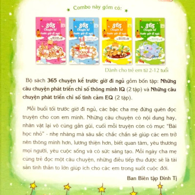 Bộ Sác 365 Chuyện Kể Trước Giờ Đi Ngủ - Những Câu Chuyện Phát Triển Chỉ Số IQ-EQ (Bộ 4 Tập)