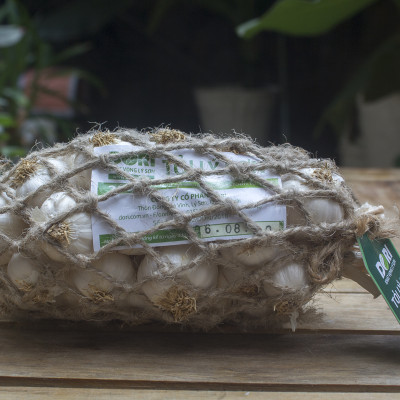 Tỏi Lý Sơn Dori Hữu cơ - Loại tỏi nhiều tép - Túi lưới 250g - Trồng tại đảo Lý Sơn