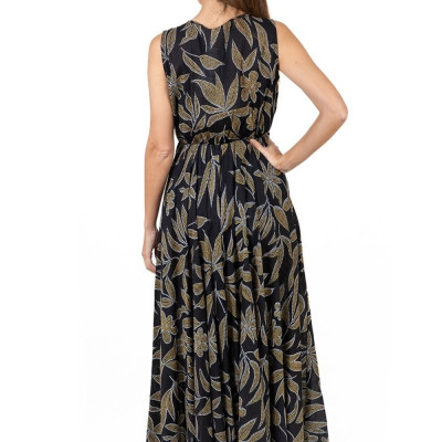 Maxi Hoa Phối Ren Kết Ánh Bạc Cotton Isla Bonita