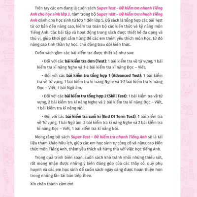 Super Test - Đề Kiểm Tra Nhanh Tiếng Anh Cho Học Sinh Lớp 3 _MEGA