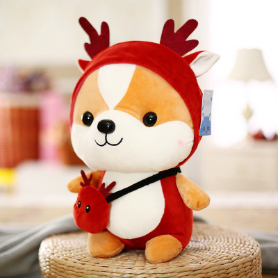 Gấu bông chó Shiba cosplay 25cm cao cấp - Đồ chơi thú nhồi bông chó Shiba cosplay bông gòn mềm mịn, bền đẹp, dễ sử dụng và an toàn cho trẻ nhỏ Quà Tặng Thú Bông 