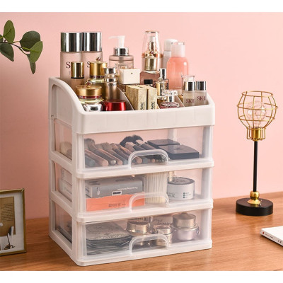 Tủ đựng mỹ phẩm, đồ dùng trang điểm, trang sức 3 tầng nhựa Hokori Việt Nhật
