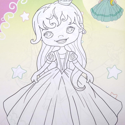 Em Tập Tô Màu - Chủ Đề Công Chúa Diễm Lệ