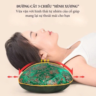 Gối Ngải Cứu Thảo Dược Sưởi Ấm Làm NóngMassage – Xua Tan Đau Mỏi Vai Gáy Cực Nhanh