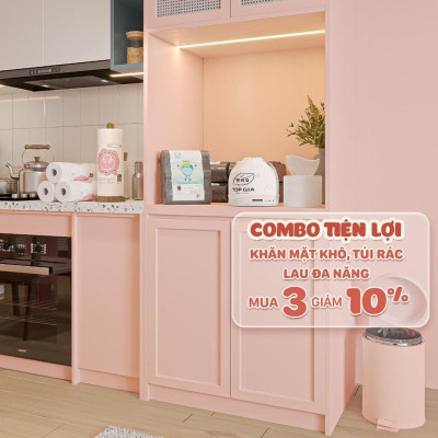 Khăn Lau Đa Năng topgia Cuộn 100 tờ Siêu Dai,siêu thấm hút Có Thể Giặt Tái Sử Dụng