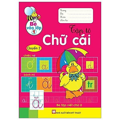 Sách - Bé Vào Lớp 1 - Tập Tô Chữ Cái - Quyển 2 - Tân Việt Books