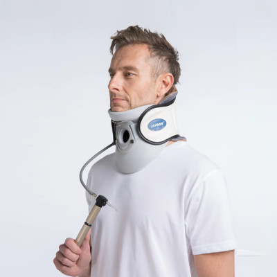 Đai hơi kéo giãn cột sống cổ Leamai C02, hỗ trợ đau cổ và thoát vị đệm cổ. Tặng vòng đeo tay thông minh theo dõi sức khỏe (Giao màu ngẫu nhiên)