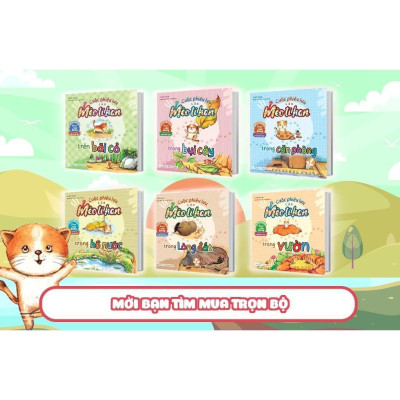 Sách - Cuộc Phiêu Lưu Của Mèo Tí Hon Trong Hồ Nước - 20 Stickers Con Vật - Megabook