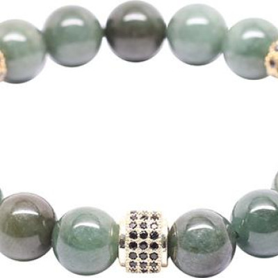 Vòng Cẩm Thạch Nước Ngọc Mix Charm Ngọc Quý Gemstones VT74