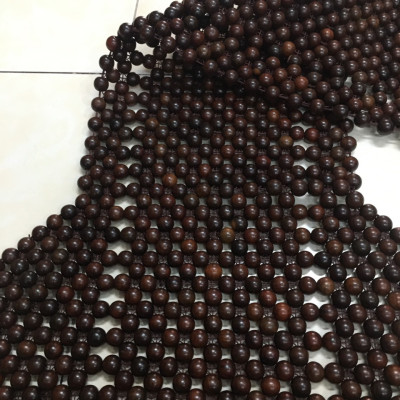 Lót Ghế Xe Ô Tô Hạt Gỗ Trắc Đen Cao Cấp Hạt 1.8cm ( hình thật )