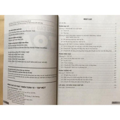 Sách - Nâng Cao Và Phát Triển Toán 10 ( Tập 1 + Tập 2)