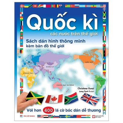 ComBo: Vũ Trụ + Quốc Kì- Dán Hình Thông Minh- Tặng Kèm Poster ( Bộ: 2 cuốn)