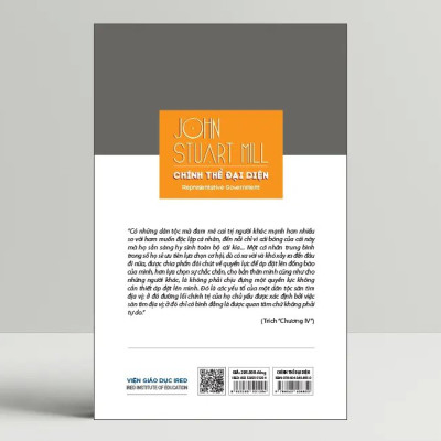 Chính Thể Đại Diện (Representative government) - John Stuart Mill  - IRED Books
