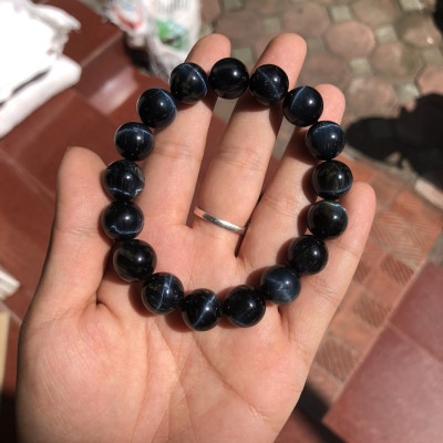 Vòng Tay Đá Thạch Anh Mắt Mèo Vip