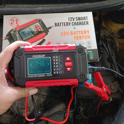 Công Nghệ Nhật Bản - Bộ Sạjc & Test Ắc Quy FOXSUR 12V 3AH-100AH 2IN1 – ĐÈN TRANG TRÍ