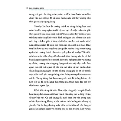 Dạy Con Đọc Sách - Nuôi Dưỡng Tình Yêu Trọn Đời Của Con Dành Cho Sách