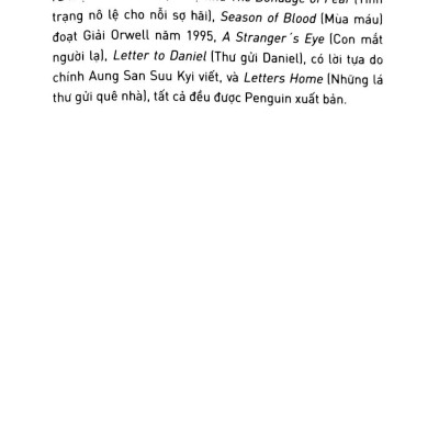 Thư Gửi Từ Miến Điện