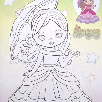 Em Tập Tô Màu - Chủ Đề Công Chúa Diễm Lệ
