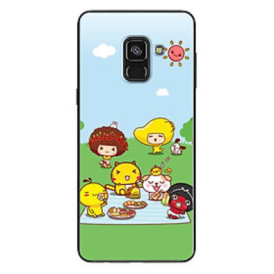 Ốp Lưng Dành Cho Samsung Galaxy A8 2018 - Mèo Picnic