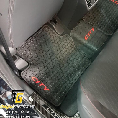 Thảm sàn, lót sàn cao su 3D cho Honda City 2015-2021