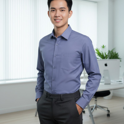 Áo sơ mi tay dài Khatoco