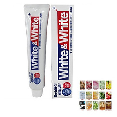 KEM ĐÁNH RĂNG WHITE & WHITE LION NHẬT BẢN ( ĐƯỢC MASK 3W CLINIC )