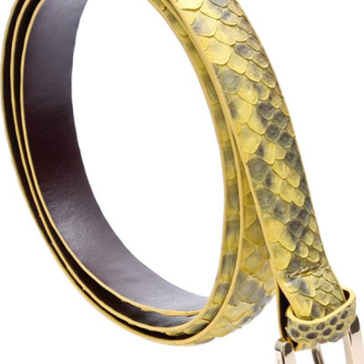 Thắt Lưng Nữ Da Trăn Huy Hoàng HT5305 - Vàng