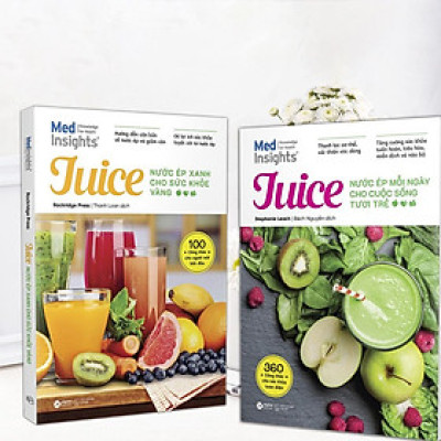 [ Thăng Long Books ] Juice: Nước ép mỗi ngày cho cuộc sống tươi trẻ + Nước ép xanh cho sức khỏe vàng ( Bộ 2 cuốn )