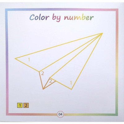 Sách - Color By Number - Tô Màu Theo Số - Tập 5 - Chính Thông Book