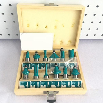 BỘ 12 MŨI PHAY GỖ 1/2" (12.7MM) TOTAL TACSR0102121