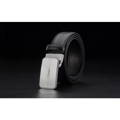 Thắt lưng nam cao cấp BH913 Khóa bấm bằng đồng nguyên khối. Dây da bò vân hạt Dây lưng dây nịt nam