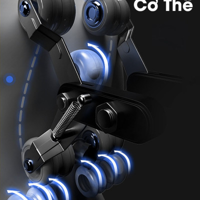 Ghế Massage Toàn Thân Lifesport LS-350 Plus, Ghế Massage Tích Hợp 5 Kỹ Thuật Và 8 Chương Trình Tự Động