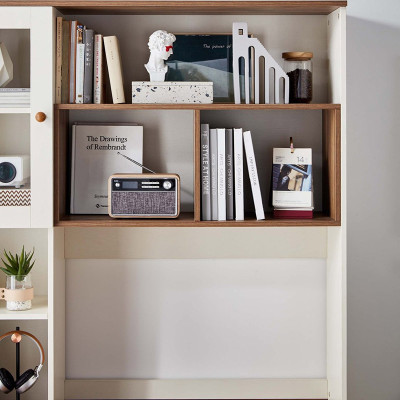 Bàn Làm Việc Phối Hệ Tủ Sách Nhiều Ngăn Thương Hiệu SIB Decor BLV99