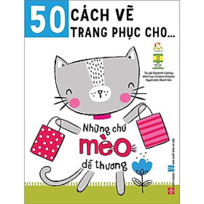 Sách - 50 Cách Vẽ Trang Phục Cho … - Những Chú Mèo Dễ Thương - Đinh Tị Books