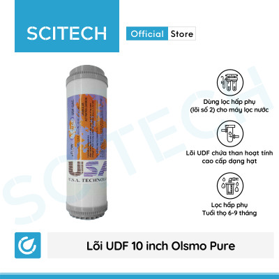 Bộ lõi lọc nước số 1,2,3 (PP-UDF-CTO) 10 inch Olsmo Pure by Scitech dùng trong máy lọc nước RO, bộ lọc thô - Hàng chính hãng