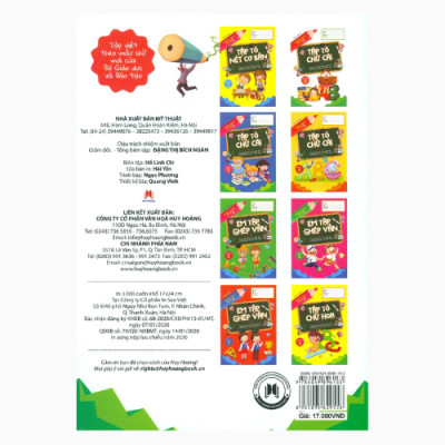 Chuẩn Bị Cho Bé Vào Lớp 1 - Tập Tô Chữ Cái - Tác Giả Ngọc Phương ( Huy Hoàng)